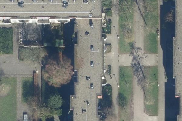 Luchtfoto van Wethouder De Roosplein 140