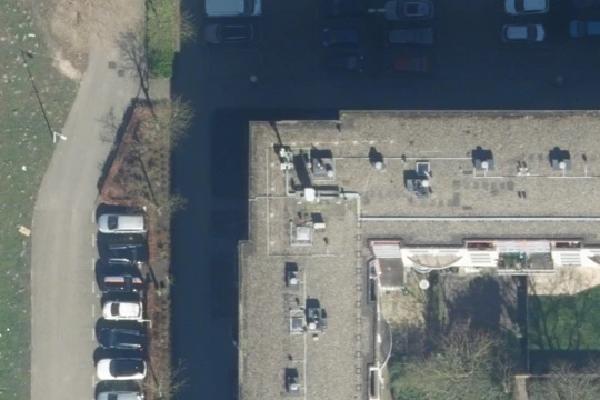 Luchtfoto van Wethouder De Roosplein 64