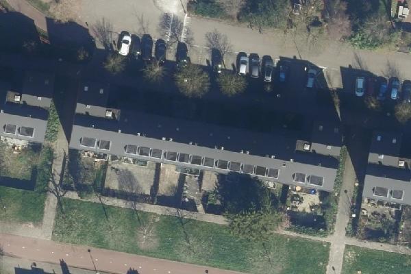Luchtfoto van Wethouder Serrurierstraat 24