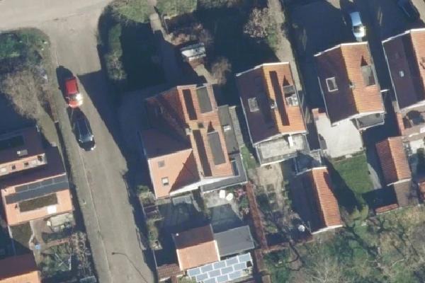 Luchtfoto van Zand- en Jaagpad 24
