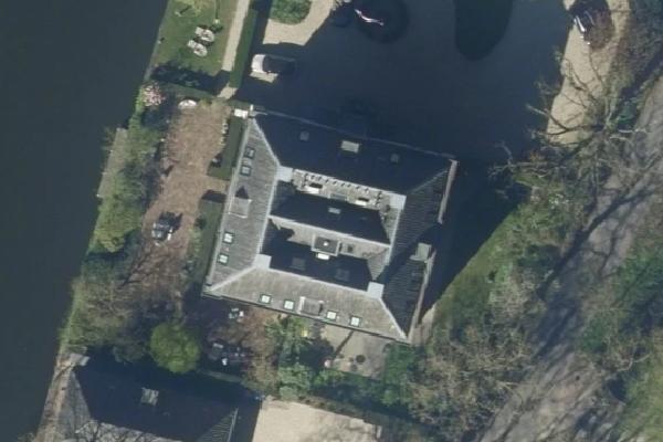 Luchtfoto van Oud Over 3-D