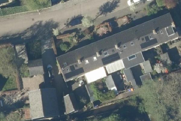 Luchtfoto van Voorburgstraat 6